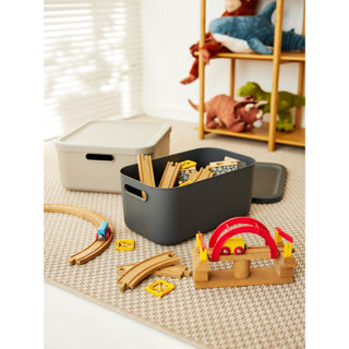 Rotho albula decoratie opbergbox 20l antraciet
