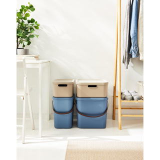 Load image into Gallery viewer, Rotho albula opbergbox 12l horizon blauw
