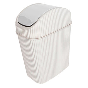 Tafelafvalbak alythia met zwaaideksel 2,5 liter beige | 3 stuks