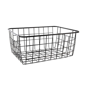 No brand draadmand 24x18x10cm mat zwart | 6 stuks