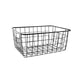 No brand draadmand 20x15,5x8cm mat zwart | 6 stuks