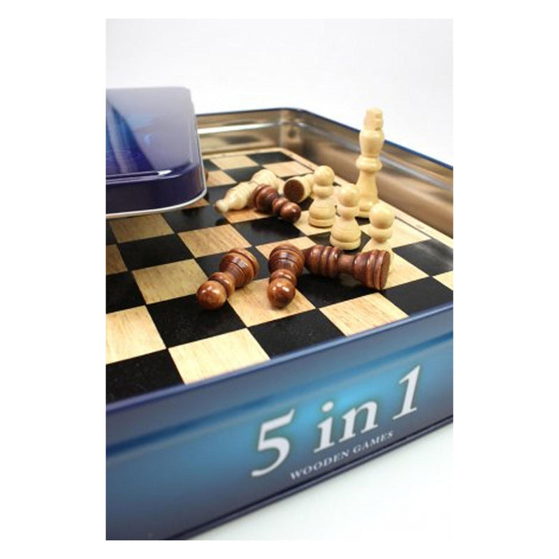ギャラリービューアに画像をロードする, Tactic 5 in 1 hout - schaken - dammen - tic tac toe - backgammon en domino
