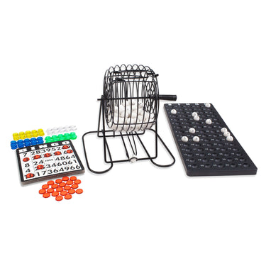 Tactic bingo – bordspel – classic games - inclusief 75 balletjes en 18 bingokaarten – stevige metalen bingomolen – bingooooo!