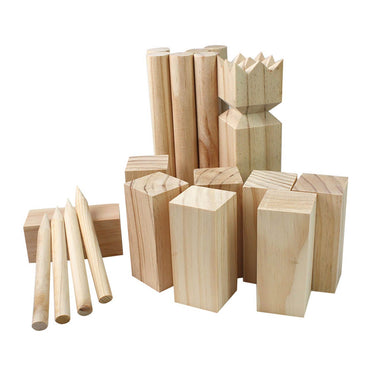 Tactic kubb – vang- en werpspel – origineel zweeds werpspel in handige draagbare doos – duurzaam grenenhout