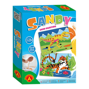 Selecta zandkunst knutselen dinosaurus + tijger