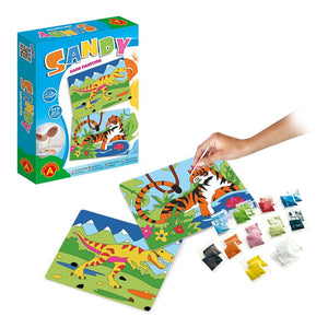 Selecta zandkunst knutselen dinosaurus + tijger