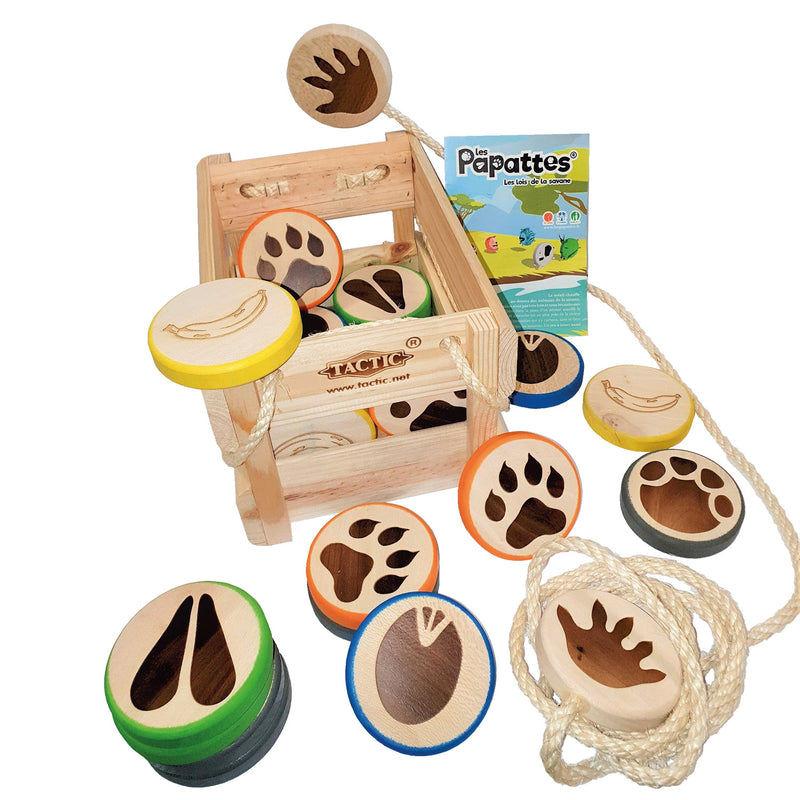 Load image into Gallery viewer, Selecta houten buitenspel les papattes
