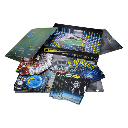 Tactic crime scene iss excalibur 2049 – bordspel – misdaadspel – futuristisch mysterie in de ruimte – diepgaand onderzoek en deductie – crime scene serie – game storm studio – 1 of meer spelers – vanaf 18 jaar