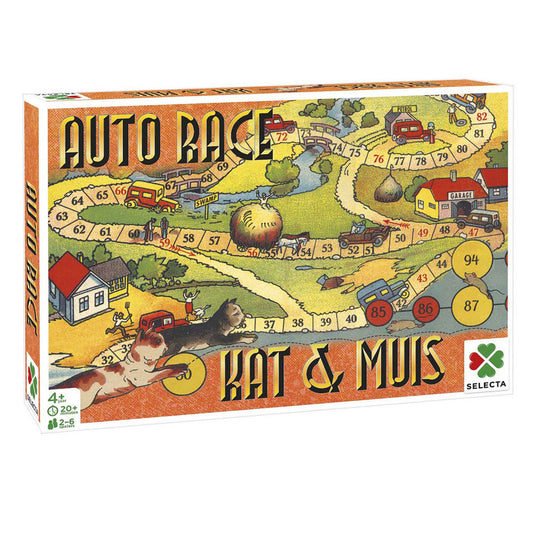 Tactic bordspel spellen van toen - auto race kat muis