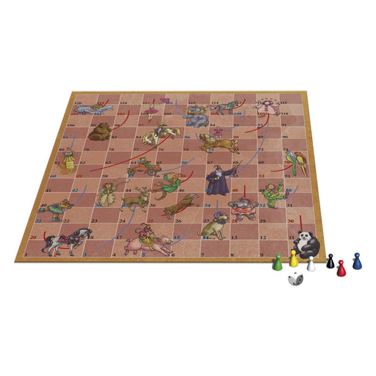 Selecta bordspel spellen van toen -circus slangen en ladders