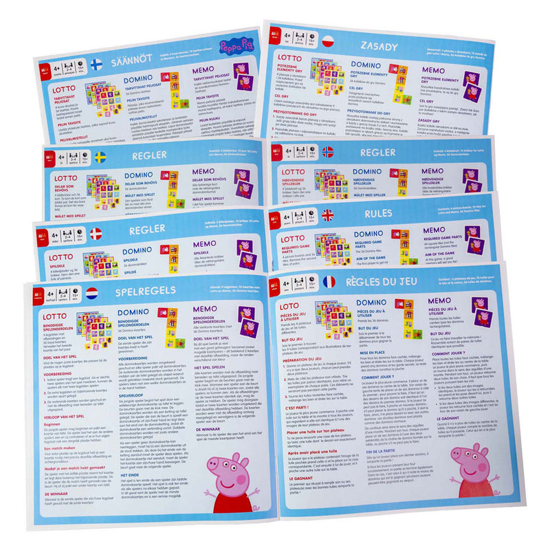 Load image into Gallery viewer, Selecta peppa pig 3n1 memo lotto domino
