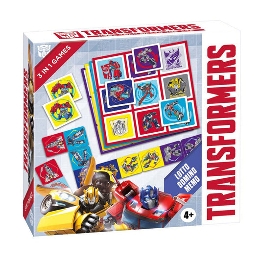 Tactic transformers 3in1 memo lotto domino
