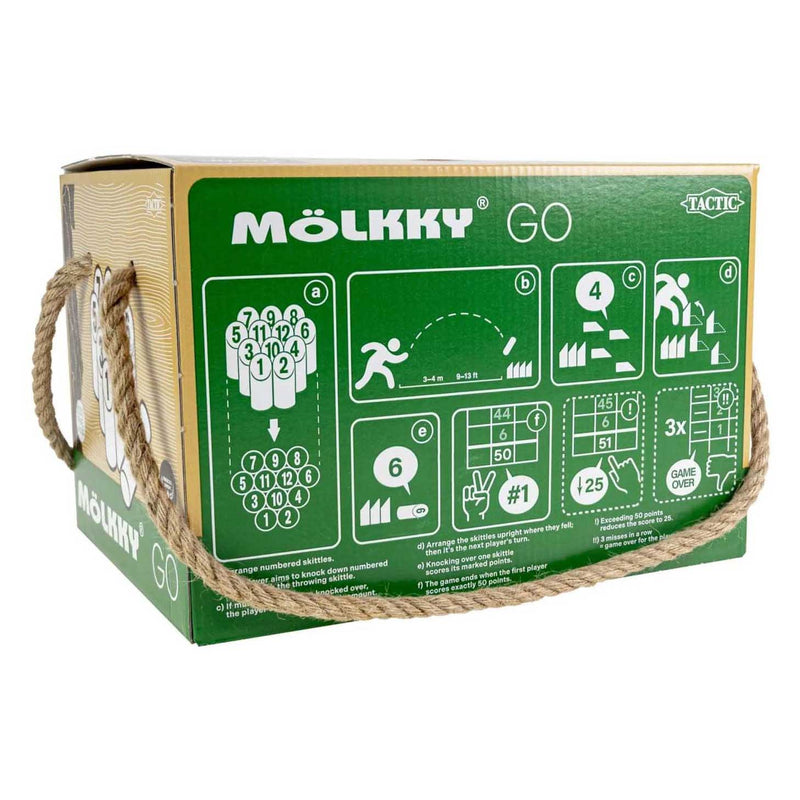 Load image into Gallery viewer, Selecta molkky go grenenhout werpspel met 12 kegels
