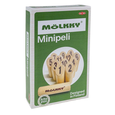 Tactic mölkky mini – vang- en werpspel - origineel fins houten werpspel in mini formaat – duurzaam berkenhout – met gratis score-app