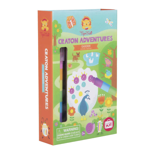 Tiger tribe waskrijt kleurset crayon adventures tuin -