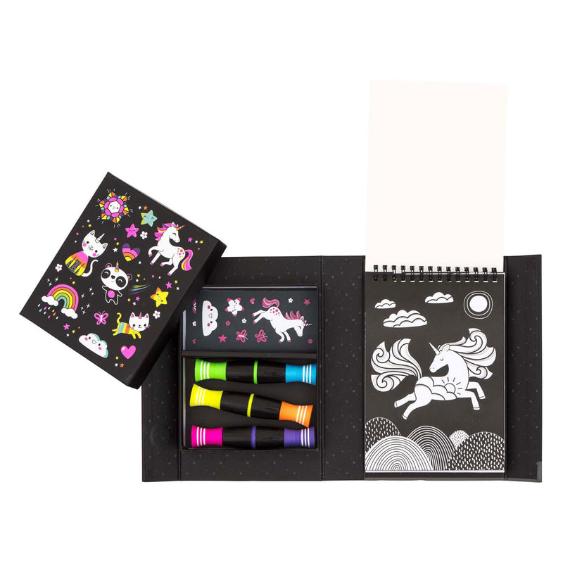 Load image into Gallery viewer, Selecta neon kleurset - eenhoorns en vrienden
