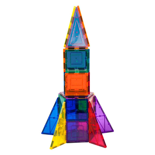 Picasso tiles tactic - constructiespeelgoed - magnetic tiles - magnetische tegels - rocket booster - stem speelgoed - creatief bouwspeelgoed - 32-delig - vanaf 3 jaar