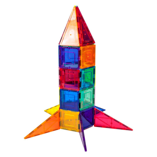 Picasso tiles tactic - constructiespeelgoed - magnetic tiles - magnetische tegels - rocket booster - stem speelgoed - creatief bouwspeelgoed - 32-delig - vanaf 3 jaar