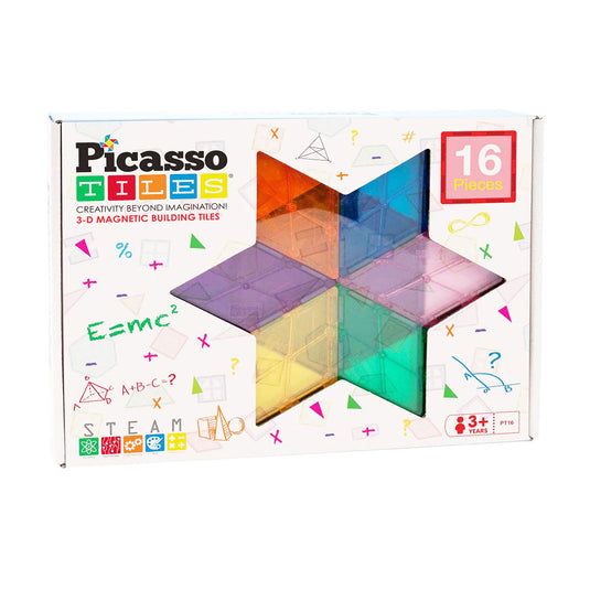 Selecta picassotiles geometry - magnetische bouwtegels, 16dlg.