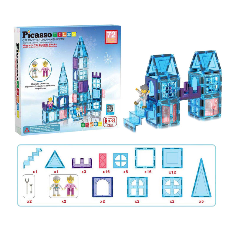 Load image into Gallery viewer, Selecta picassotiles winter theme - magnetische bouwtegels, 72dlg.
