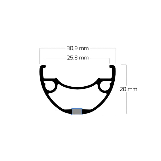 Roland voorwiel 28 ryde rival26 hbqc400