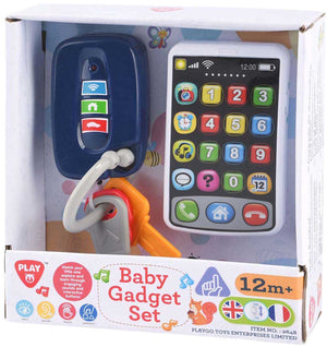 Playgo baby speelgoedset mobiel autosleutels interactief geluid.
