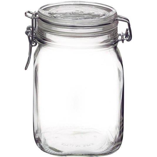 Rocco bormioli bormioli weckpot inmaakpot vierkant 1,0ltr fido pak a 6 st