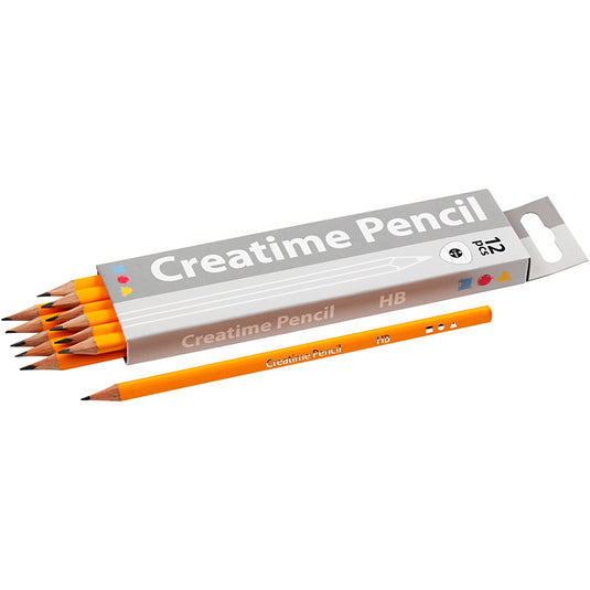 Creativ Company Schoolpotloden L: 17 5 cm hb dikte 7 mm vulling 2 mm 12 stuks 1 doos