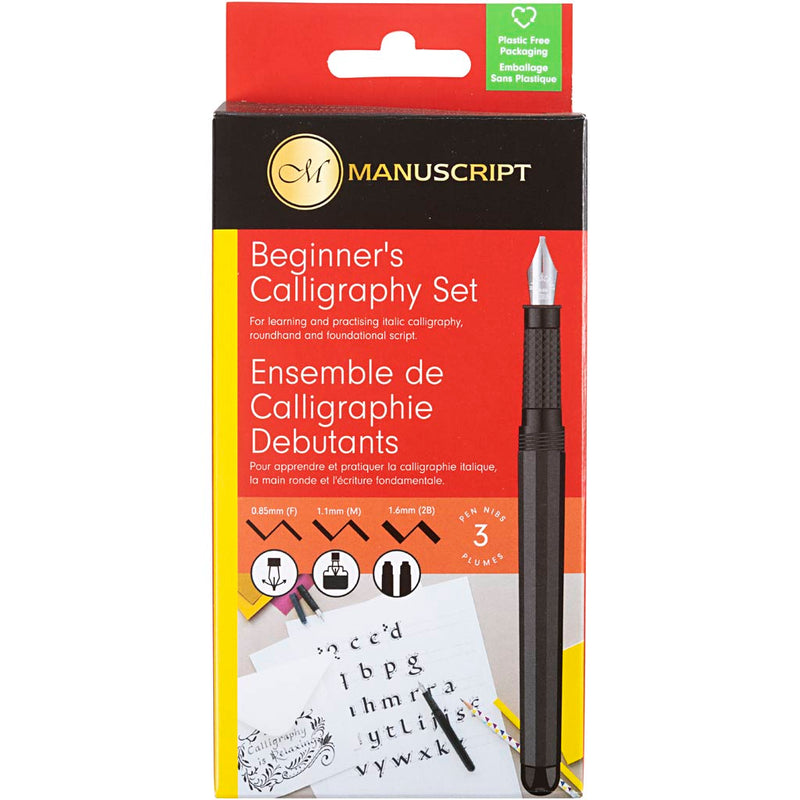 Afbeelding laden in galerijviewer, Quantore https: www.cchobby.nl kalligrafeer-set-voor-beginners-b-0-85-1-6-mm-zwart-1-set
