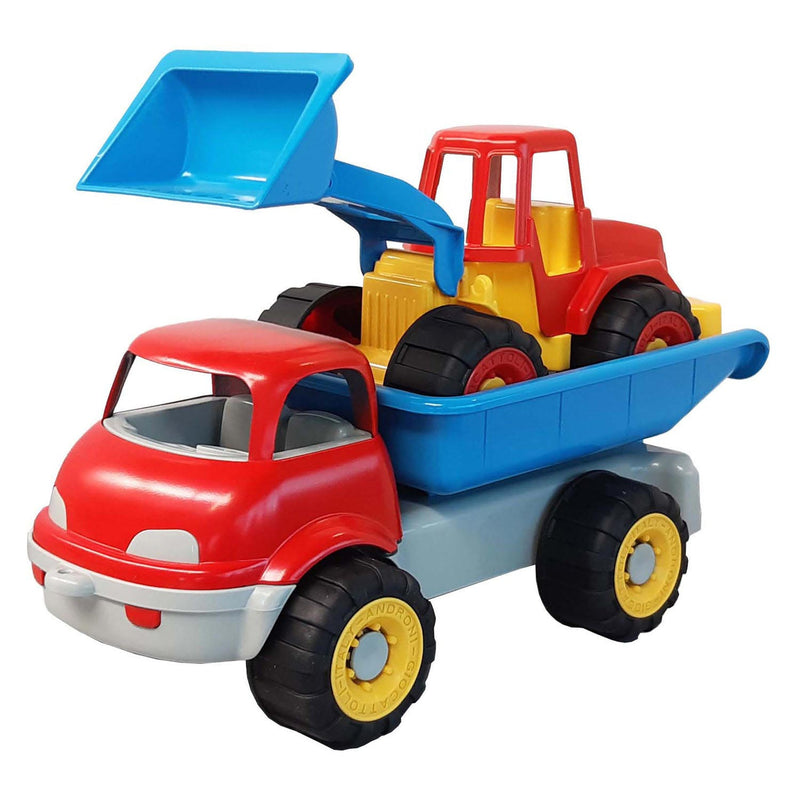 ギャラリービューアに画像をロードする, Androni wagen met graafmachine
