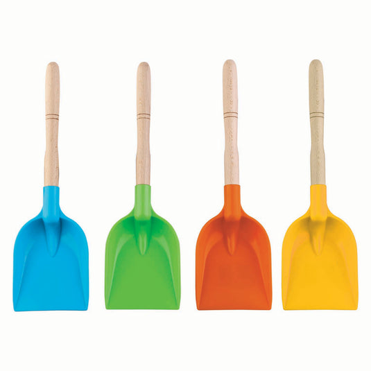 Androni schep met houten steel kleur, 34cm