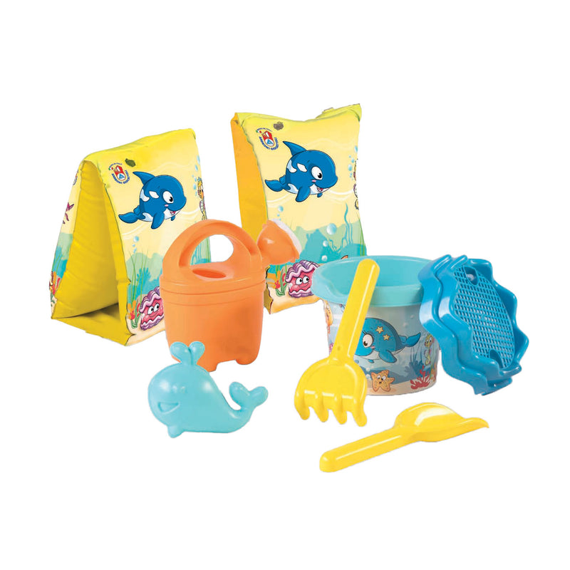 Load image into Gallery viewer, Androni rugzak met strandset zeedieren, 6dlg.
