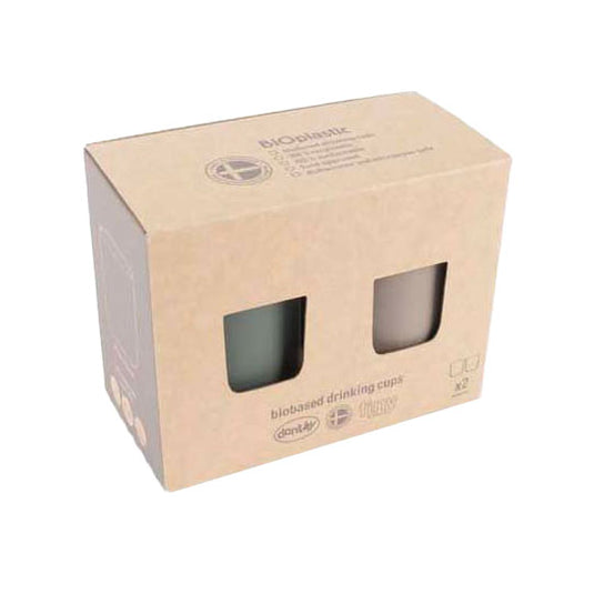 Dantoy bekerset mokka olijfgroen, 2dlg.