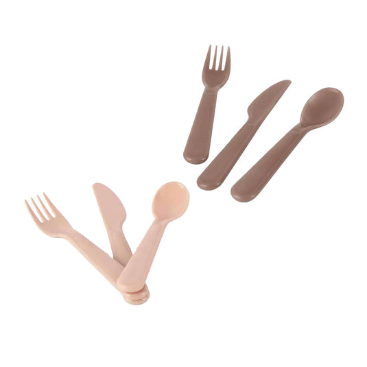 Dantoy bestekset mokka beige, 6dlg.