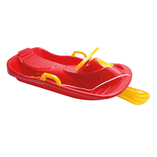 Dantoy stuurbare bobslee rood, 95 cm