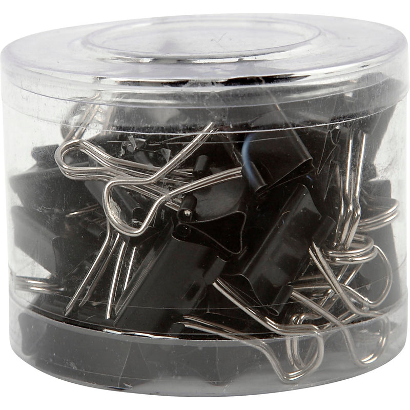Load image into Gallery viewer, Https: www.cchobby.nl foldback-clips-b-19-mm-zwart-40-stuk-1-doos
