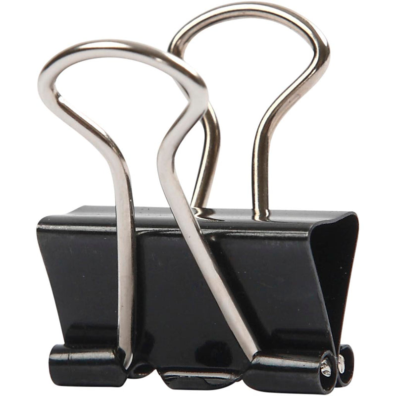 Load image into Gallery viewer, Https: www.cchobby.nl foldback-clips-b-19-mm-zwart-40-stuk-1-doos
