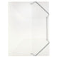 Mappen vk pp 500g m2 a4 32x24,5cm transparant wit 3 flappen elastieksluiting