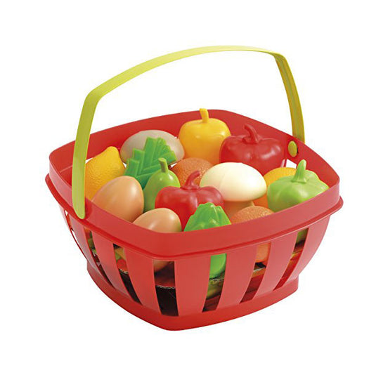 Ecoffier mand gevuld met groenten en fruit