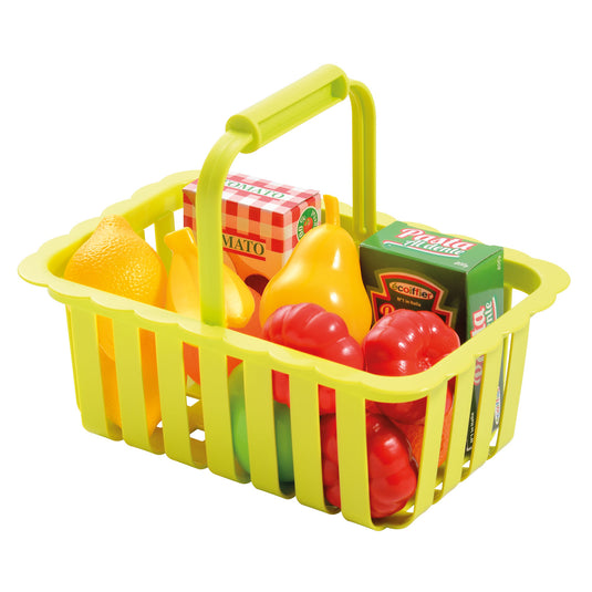Ecoffier ecoiffier speelgoed winkelmandje met accessoires - rollenspel.