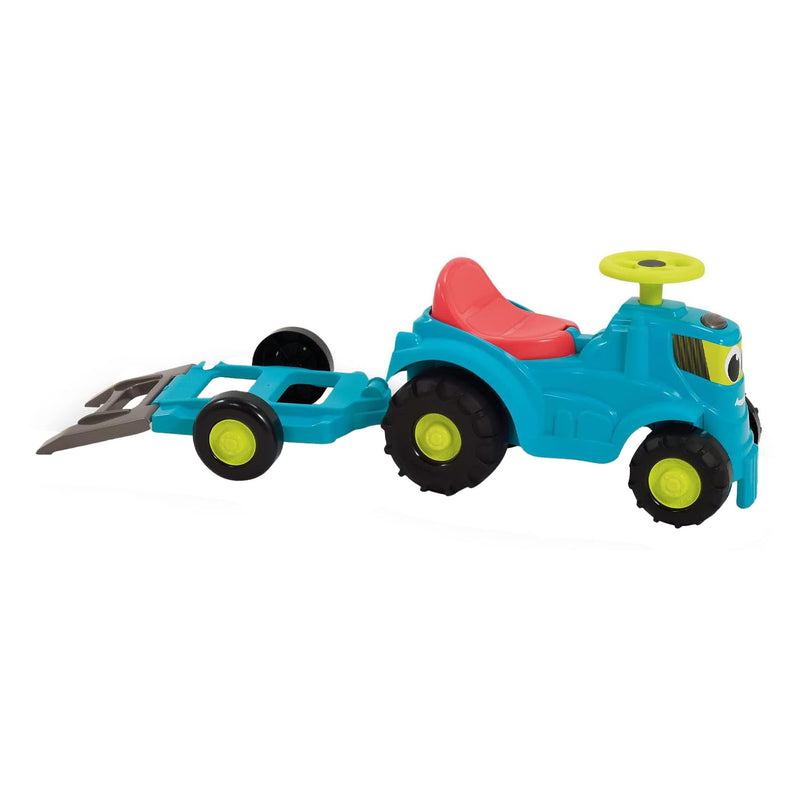 Load image into Gallery viewer, Ecoiffier tractor met aanhanger en grasmaaier
