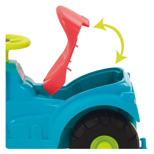 Ecoiffier tractor met aanhanger en grasmaaier