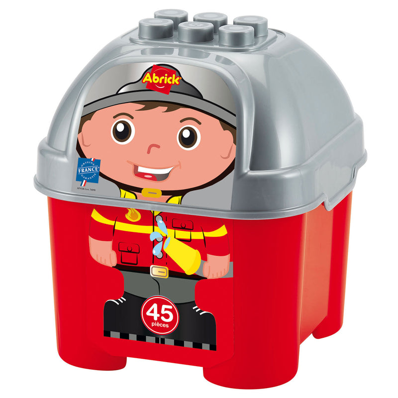Load image into Gallery viewer, Abrick Bouwblokken Brandweer in Opbergbox, 45dlg.
