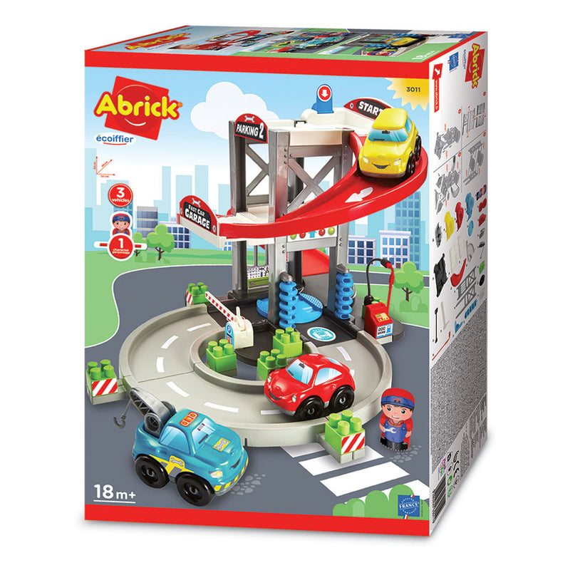 Afbeelding laden in galerijviewer, Abrick ecoiffier garage met transporter en auto's
