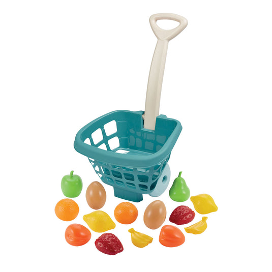Écoiffier ecoiffier winkeltrolley met fruit - 14dlg.