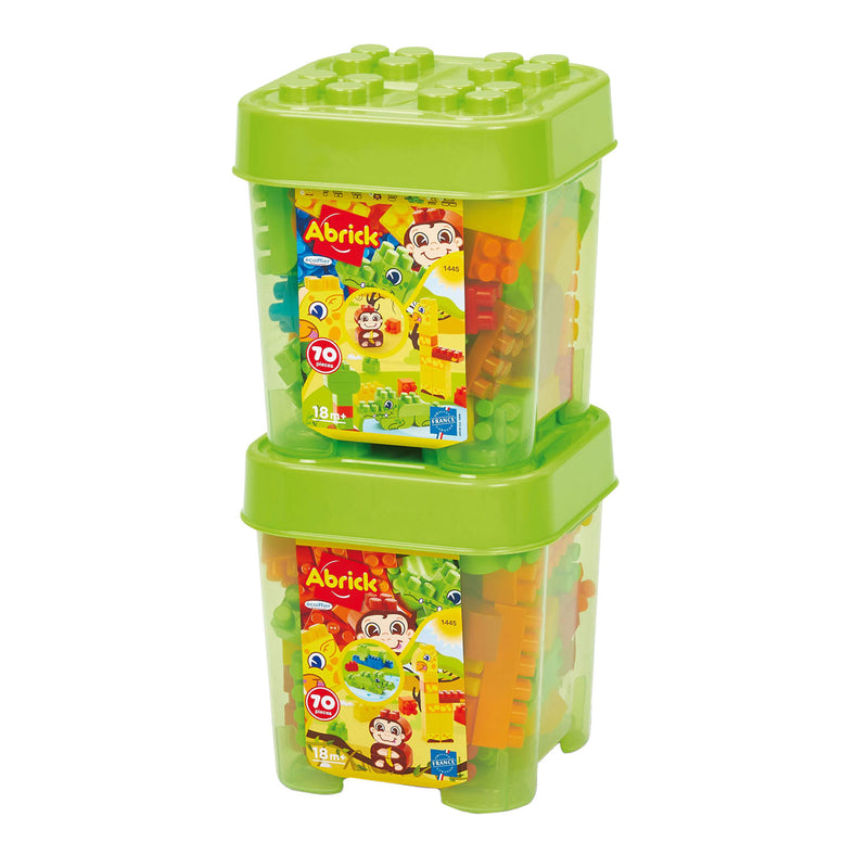 Afbeelding laden in galerijviewer, Ecoffier ecoiffier abrick bouwblokken jungle in opbergbox - 70dlg.
