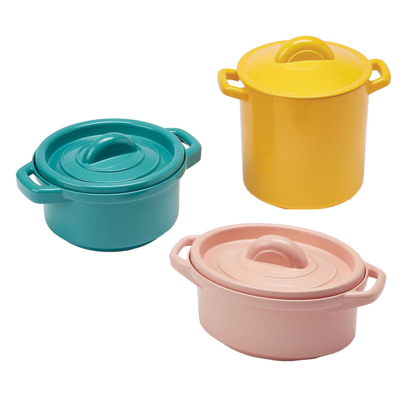 Load image into Gallery viewer, Ecoiffier speelset pannen en speeleten met kartonnen fornuis, 20dlg.
