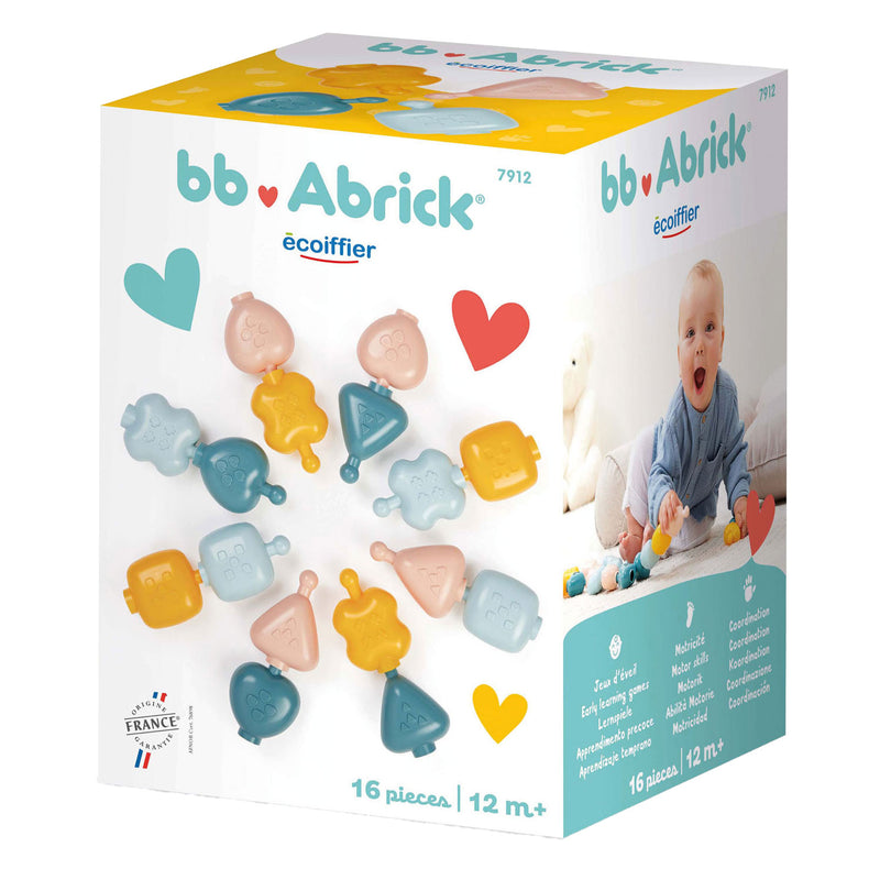 Load image into Gallery viewer, Abrick ecoiffier bb motoriekkralen bouwspeelset - 16dlg.
