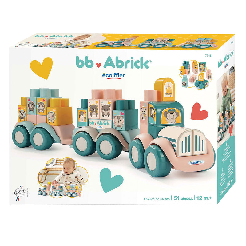 Load image into Gallery viewer, Abrick dierentrein met bouwblokken, 51dlg.
