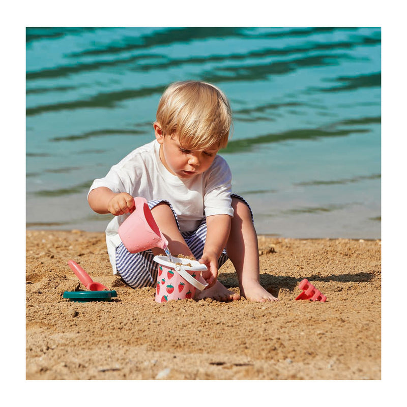 Load image into Gallery viewer, Ecoiffier strandset aardbei, 4dlg.
